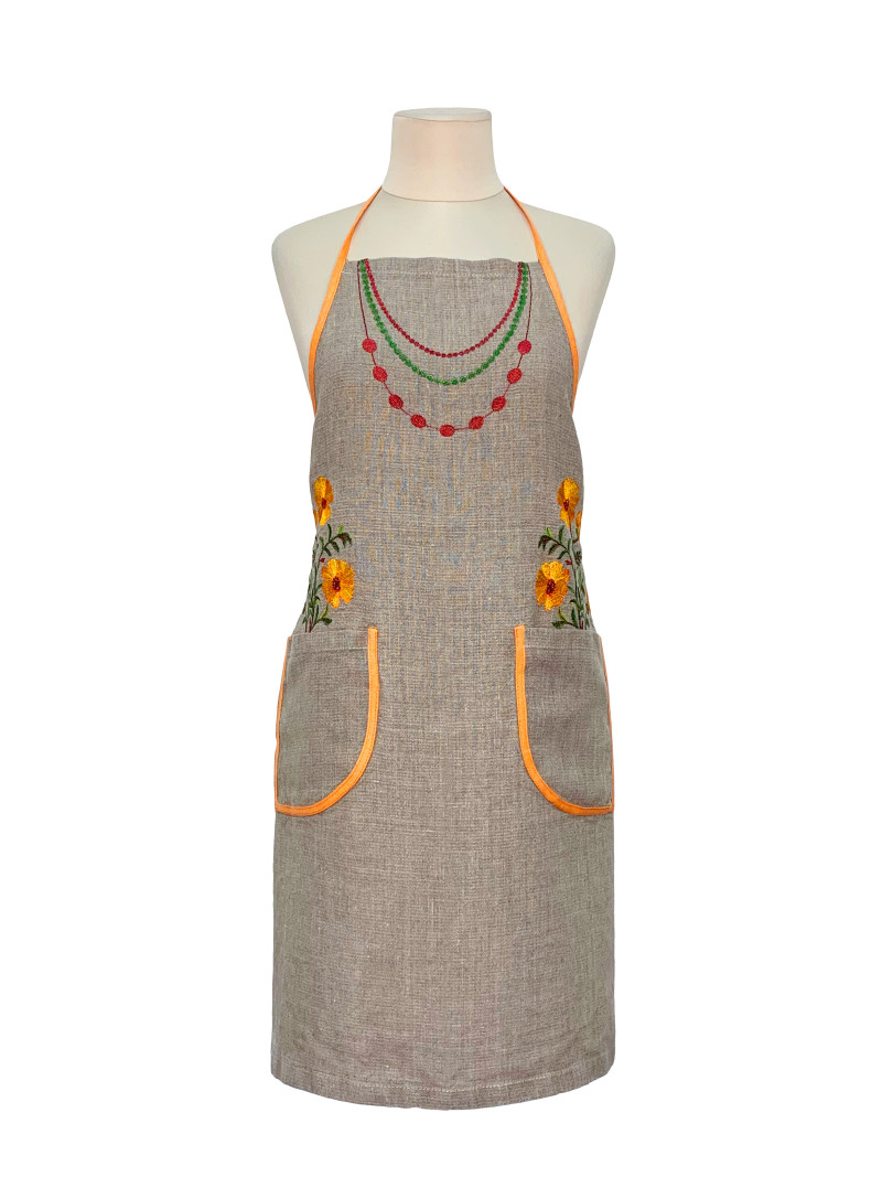 фартук Намисто.Чорнобрывци